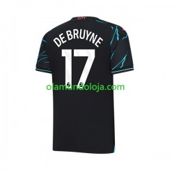 Camisola Manchester City Kevin De Bruyne 17 Homem Equipamento Terceiro 2023-2024 Manga Curta